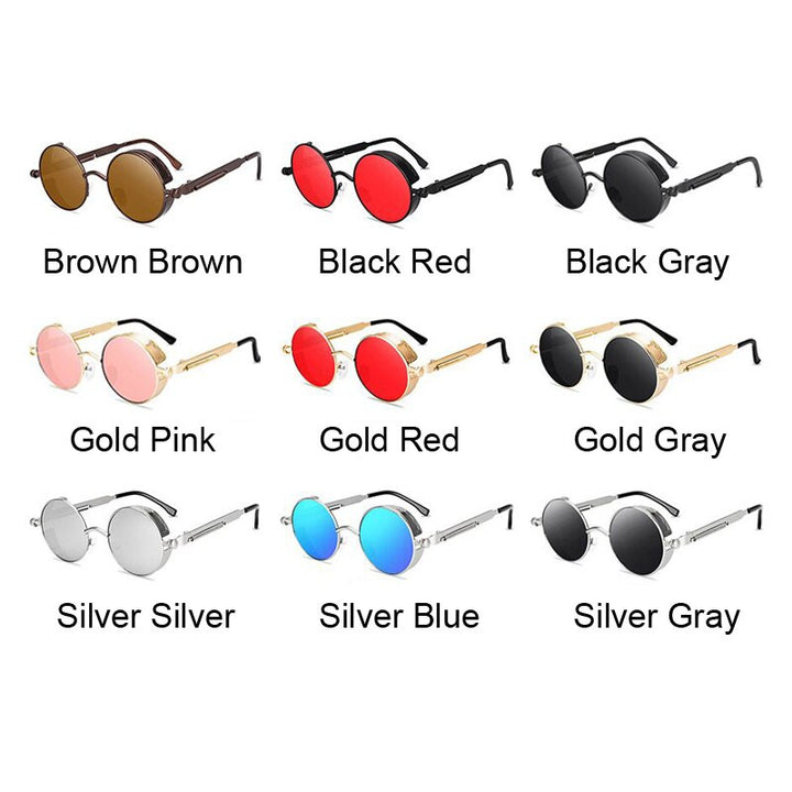 Round Sunglasses Man Woman Sport Brand Fashion Designer Sun Glasses Male Female Gothic Steampunk Oculos De Sol Masculinos